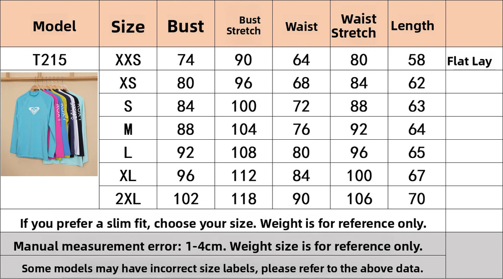 ROXY Surfing Swimming Beach UPF50 Sun Protection Long Sleeve round Neck High Elastic Breathable Moisture Wicking T-Shirt for ...