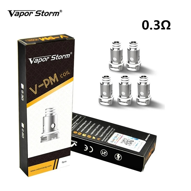 Vapor Storm VPM40 40W Pod Mod Starter Kit Mesh Coils 4.8ml Cartridge fit 18650 Battery E Cigarette V-PM40 Nova Nord Drag System