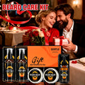 Men Beard Grooming Gift Kit Deep Cleansing Wash and Conditioner Moisturizing Nourishing Beard Oil Styling Butter for Beards Care