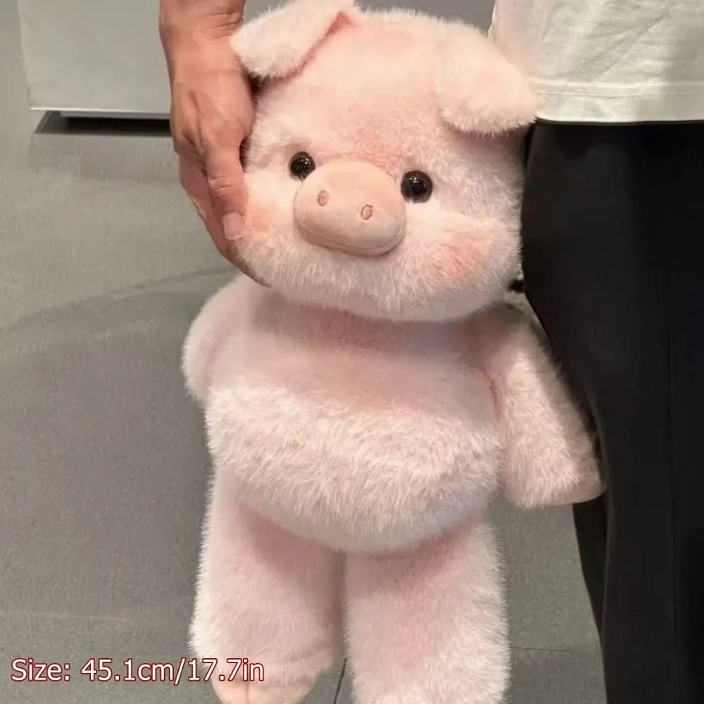New 17.7'' Giant Walking Pig Hugging Pillow Pig Stuffed Animal Plush Pillow for Girlfriend Adults