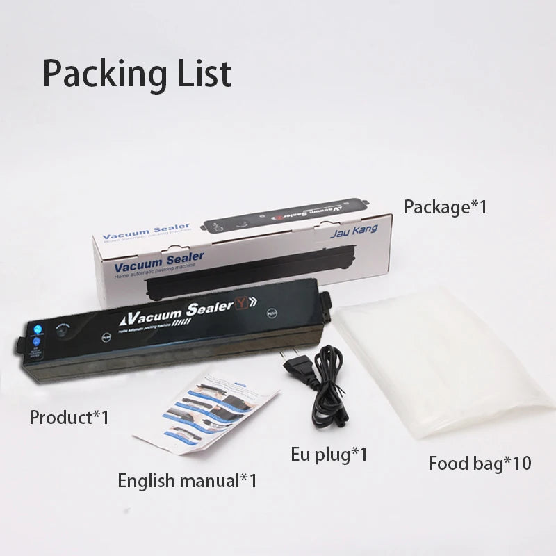 Vacuum Sealer Machine EU Plug Free Gift 10pcs Saver Bags Kitchen Vacuum Packer Machine Small Sealing Machine Food Vacuum Sealer