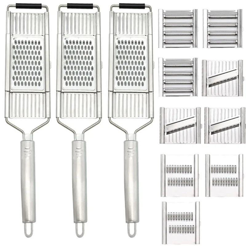 Stainless Steel Shredder Cutter Vegetable Grater Portable Manual  Vegetable Slicer Easy Clean Multi Purpose Kitchen Accesories