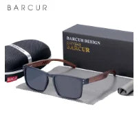 BARCUR Men's Sunglasses for Men Brand Designer Natural Walnut Wood Sun Glasses Women Polarized Eyewear UV400 Eyewear Oculos