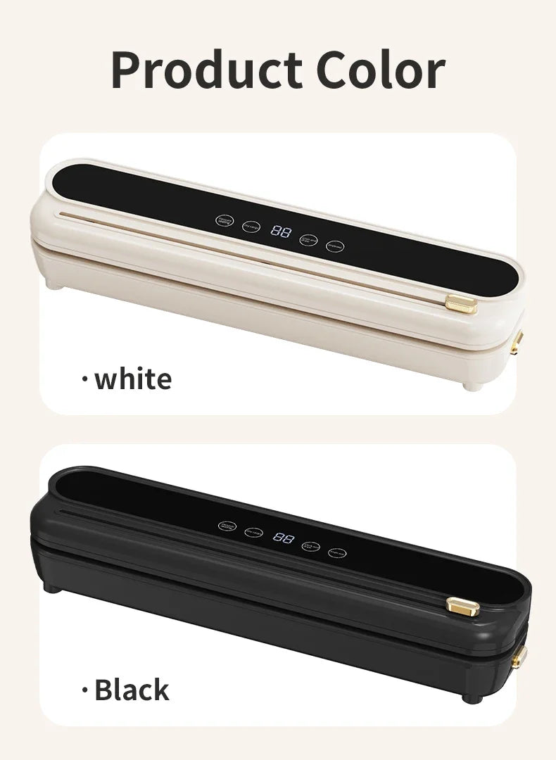 Electric Vacuum Sealer Food Storage Seal Touch Button Dry/Wet Built-in Cutter Kitchen Food Sealing Vacuum packaging machine