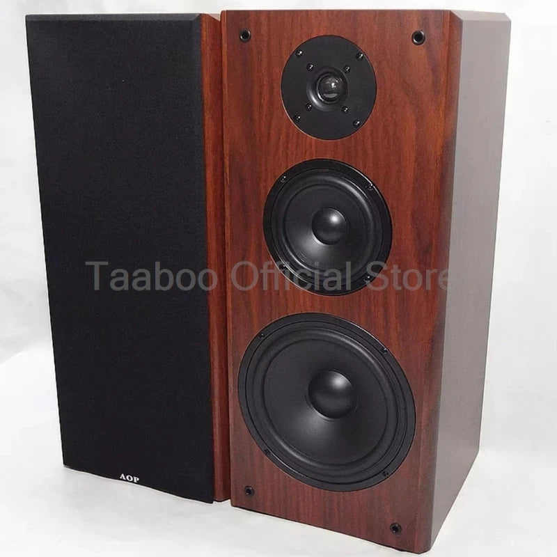 130W-300W Bookshelf Speaker 8 Inch Three-Way Passive Sound Box 8ohm Wooden Loud Speakers HiFi Front Audio For Home Theater DJ