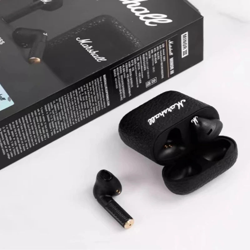 Marshall MINOR III 100%Original Earphones Wireless Bluetooth 5.1 Headphones Sports Denoise Hi-Fi Bass Subwoofer Music Headset