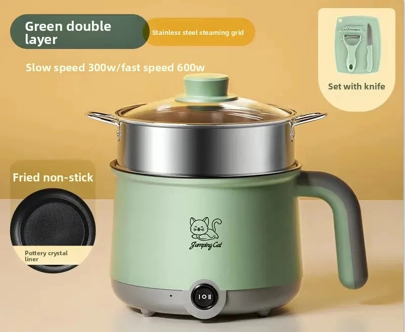 Mini Multi-Function Electric Cooker Small Integrated Steaming And Cooking Dormitory Noodles Home Use Single Person Mini Electric