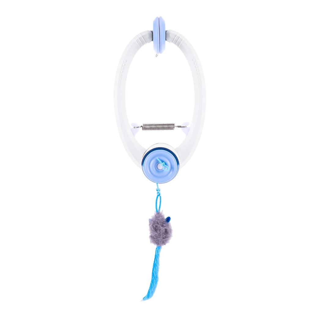 Retractable Door Hanging Automatic Retractable Kitten Toys Independent Play Hanging Door Cat Toys for Cat Kitten Playing Exercis