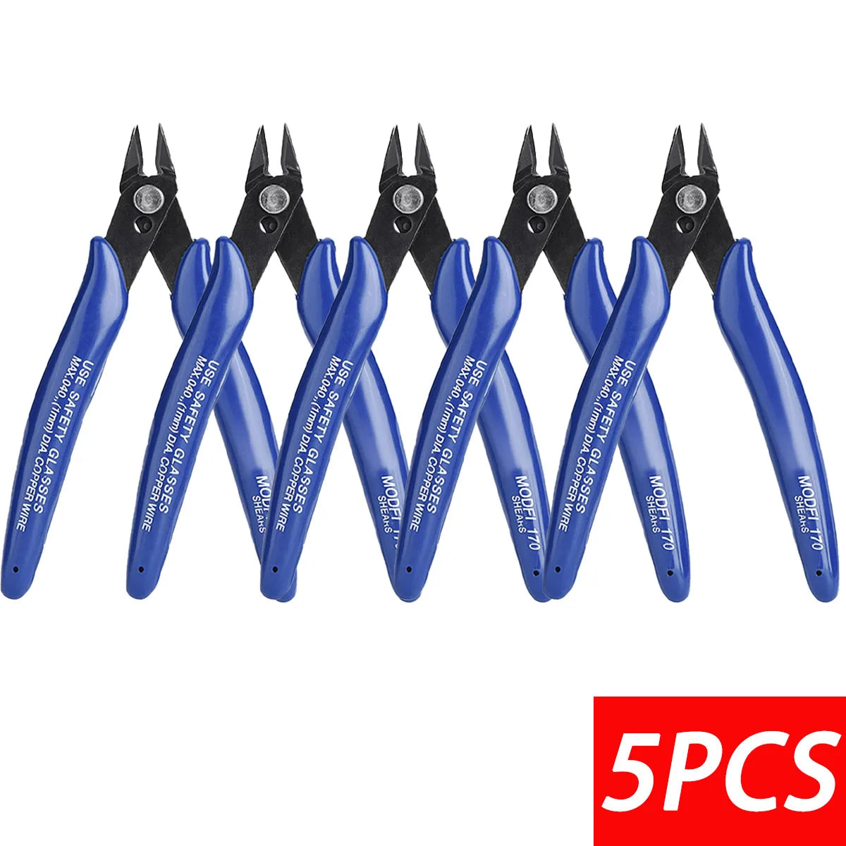 170 Wire Cutter DIY Trimmer Diagonal Side Cutting Cable Nippers Red Blue Pliers Hand Mini Snips Flush Nipper Trimmer Hand Tools