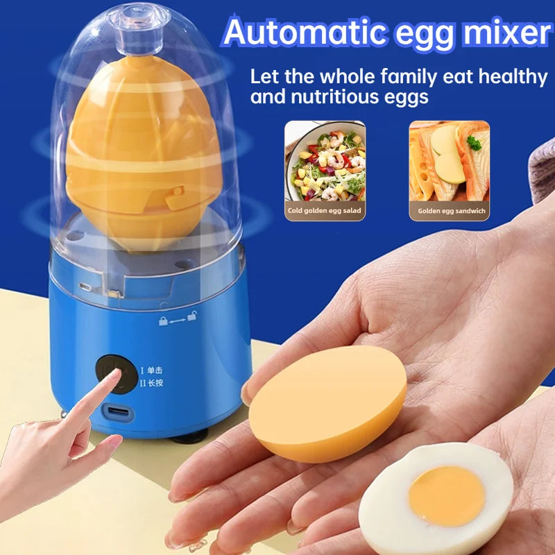 1pc Fully automatic wireless egg yolk and egg white mixer, rechargeable baby food with balanced nutrition, kitchen cooking tools