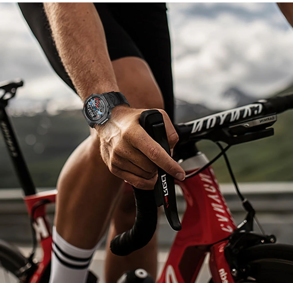 New ChatGPT AI assistant smartwatch with 5ATM water resistance, GPS, built-in dual-frequency GNSS and compass. For men and women