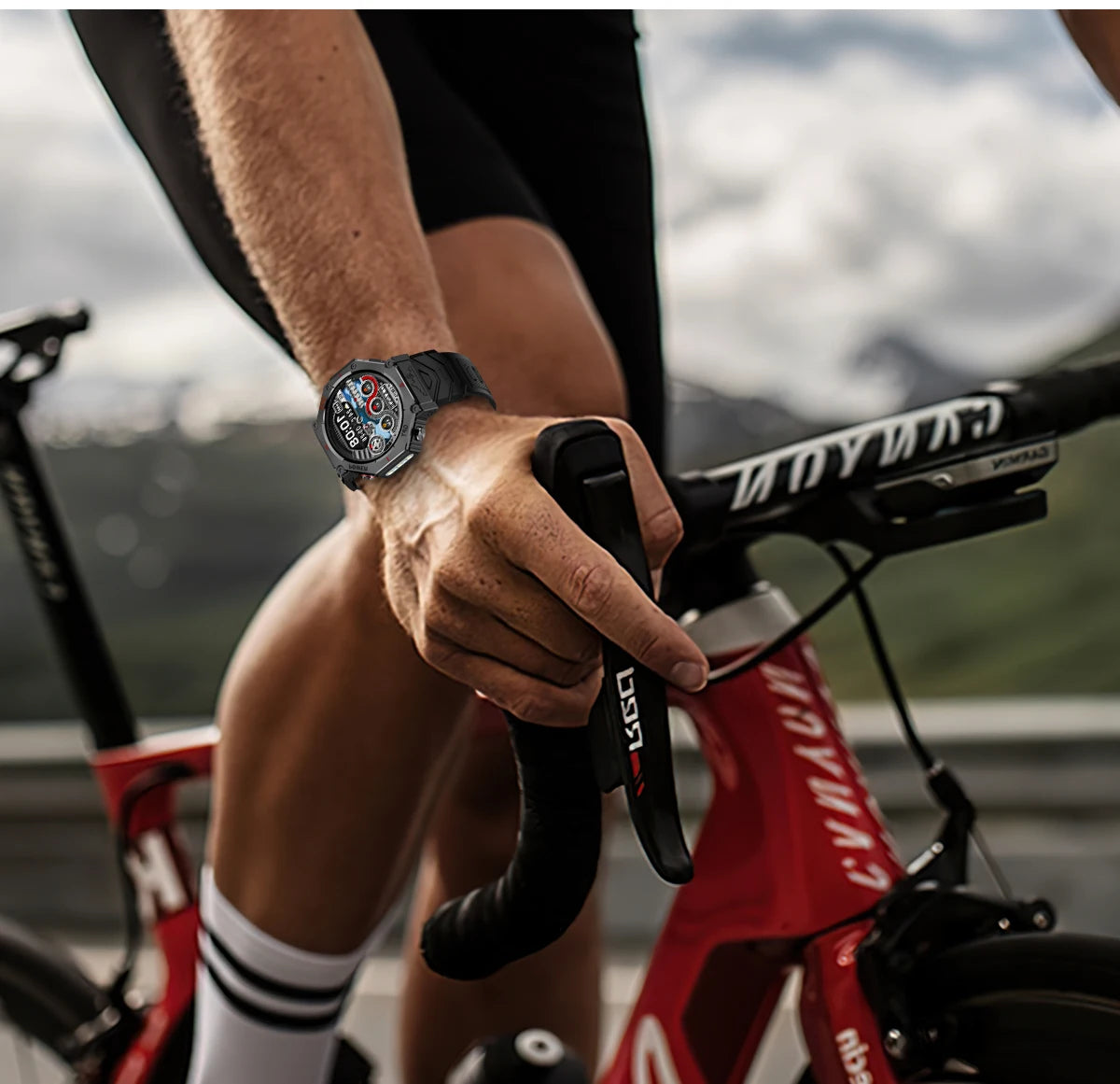 New ChatGPT AI assistant smartwatch with 5ATM water resistance, GPS, built-in dual-frequency GNSS and compass. For men and women