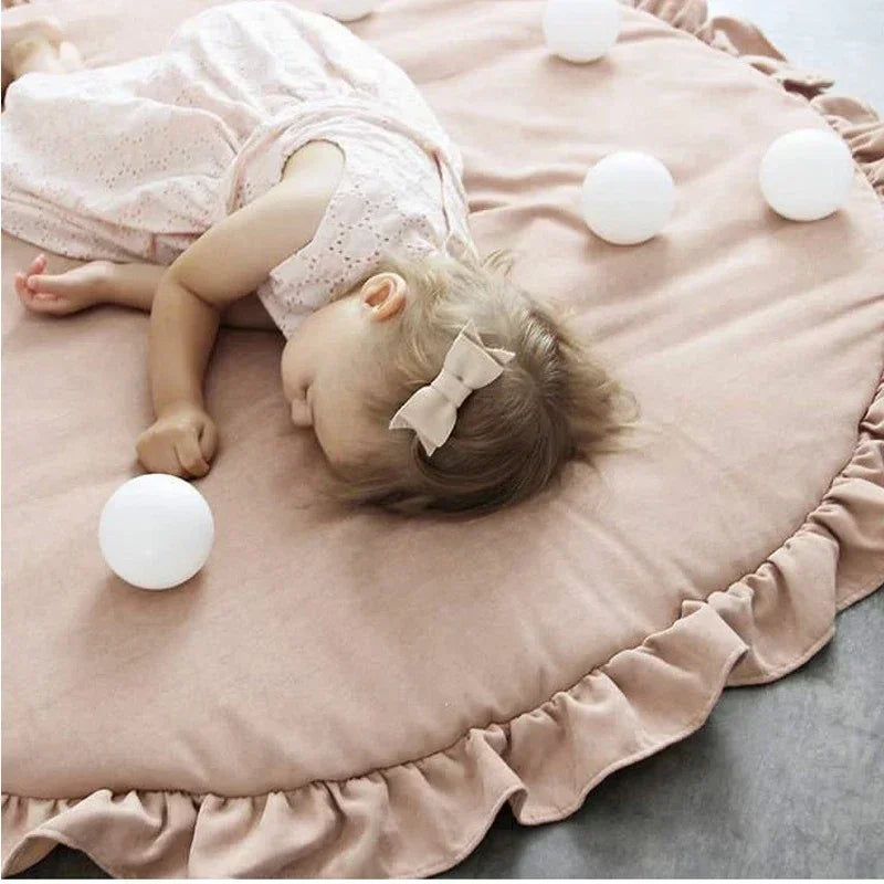 Baby Play Mat Cotton Game Blanket Crawling Pad Round Infant Toys for Children Kids Rug Gym Activity Newborn Photography Props