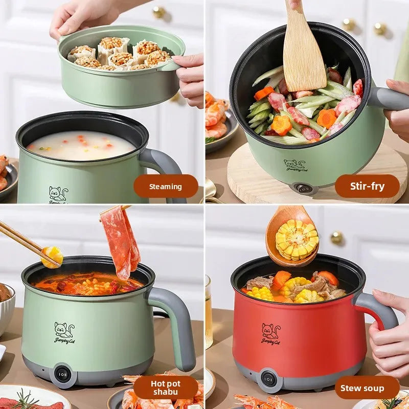 Mini Multi-Function Electric Cooker Small Integrated Steaming And Cooking Dormitory Noodles Home Use Single Person Mini Electric