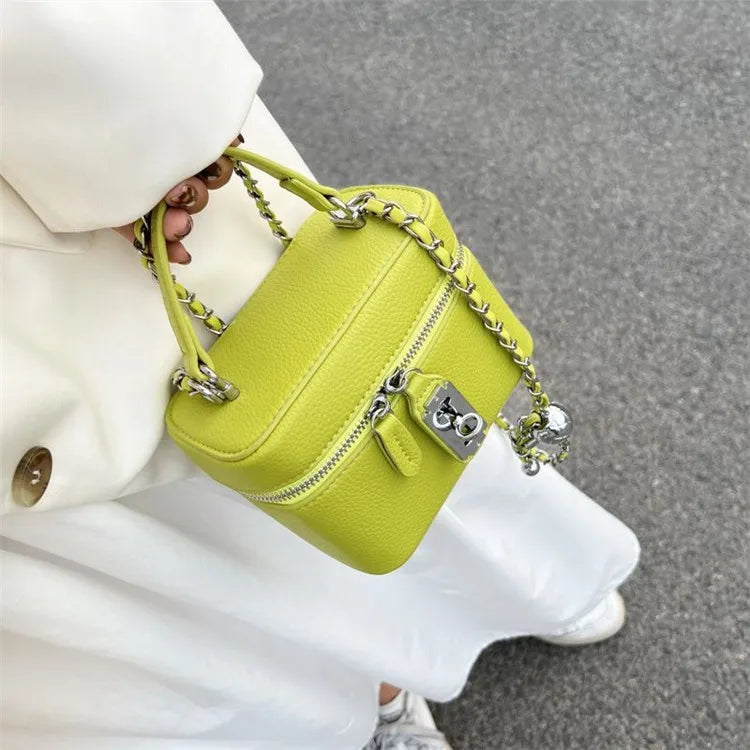 Fashionable Chain Strap  Square Bag for Women Summer New Style Handbag High Quality Crossbody Bag Stylish Trendy Small Bag