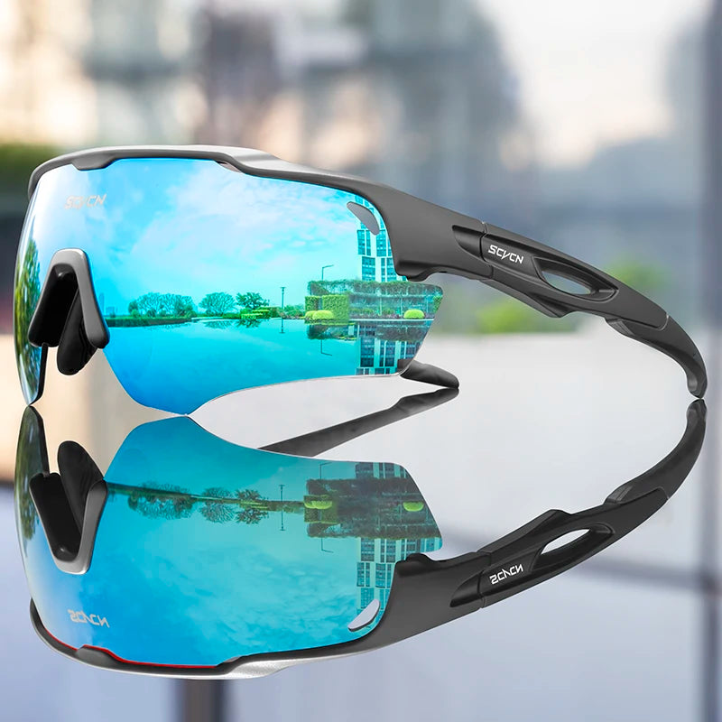 SCVCN Cycling Glasses Man Cycling Sunglasses UV400 Bicycle Eyewear MTB Outdoor Woman Camping Golf Goggles Sports Bike Glasses