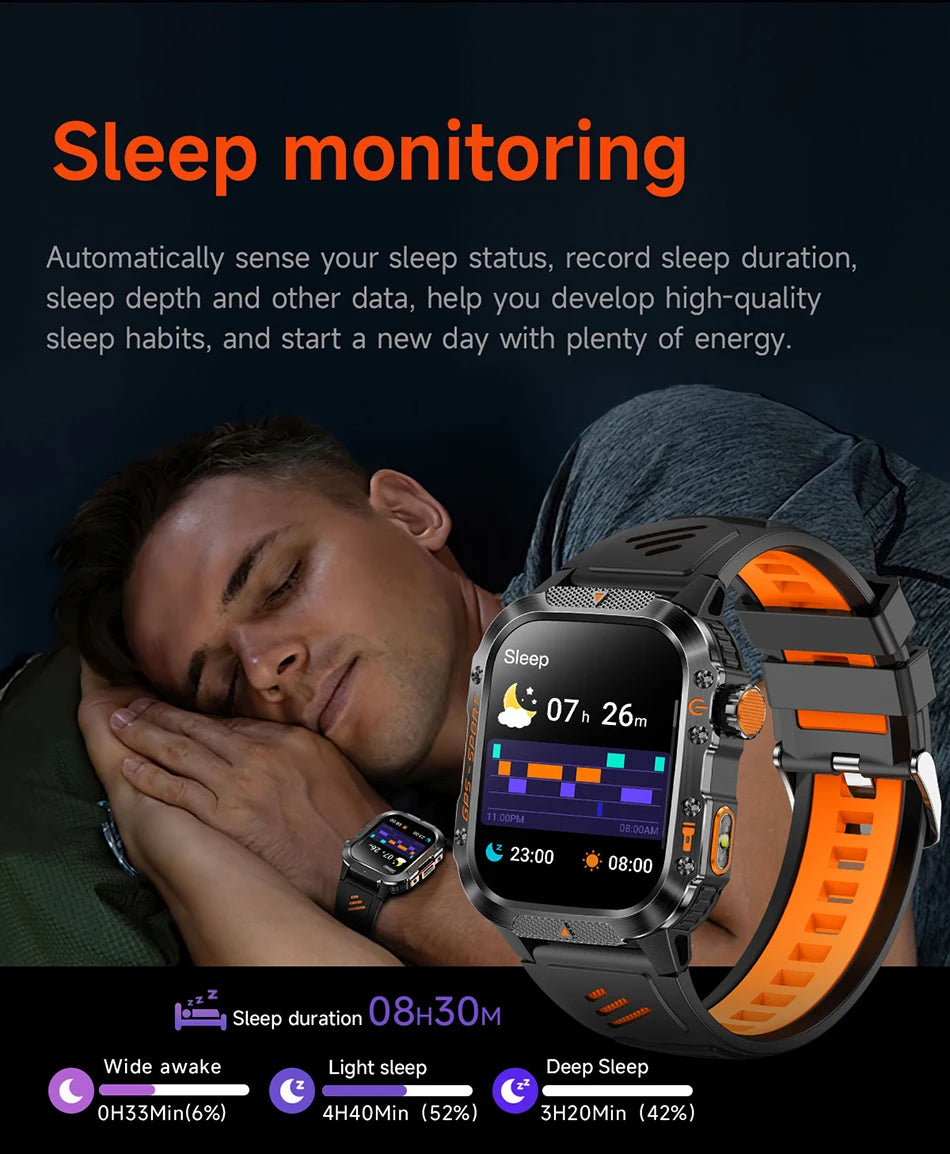 2025 New Dual-Frequency Satellite GPS Sports Smart Watch Compass Barometer Bluetooth Call 10ATM Waterproof Swim Smart Bracelet