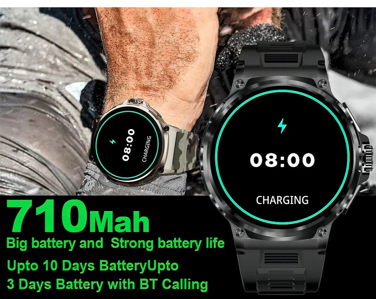 2025 New V69 1.85  Inch HD Bluetooth Call 710mAh Smart Watch Men Sports Fitness Tracker Heart Monitor Smartwatch For Android IOS