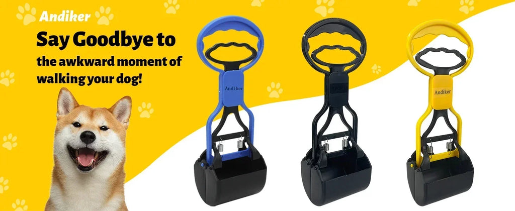 Durable Plastic Portable Pet Pooper Scooper with Sawtooth Edge Dog Poop Picker for Indoor Outdoor Cleaning Tool