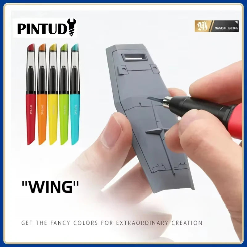 DSPIAE PT-TH PRO "WING"  Push Broach Push Knife Handle DIY Engraving Tool for Assembly Model Building Hobby Tools