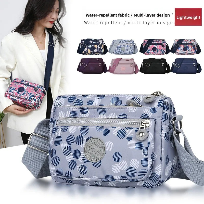 Waterproof Nylon Oxford Cloth Crossbody Bag Women's Single Shoulder Bag Versatile Durable Soft Casual Style Youth Fashion