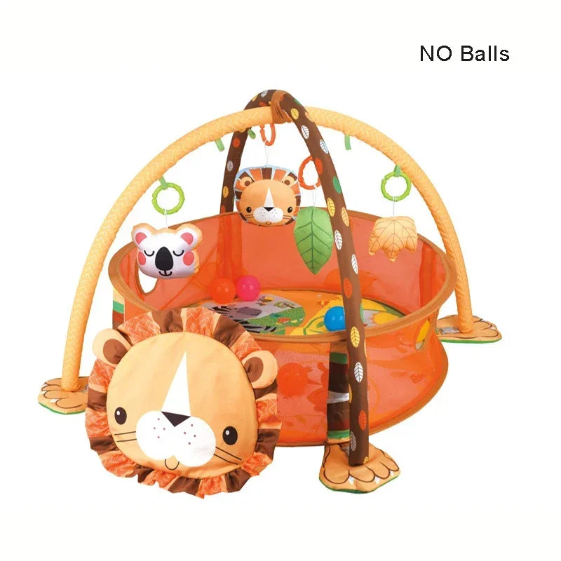 Baby Fitness Frame Crawling Blanket Infant Fence Crawling Mat with Cloth Book Infant Rug Enlightenment Toys Game Mat Kids Gift