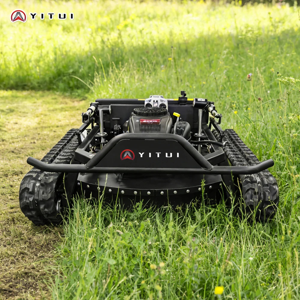 Personalized Customized Ce Epa All Terrain Lawn Mowing Robot With Rubber Tracks And Multi Functional Remote Control