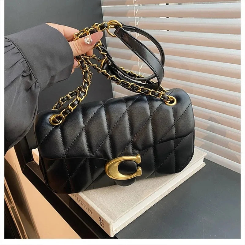 Advanced Chain Diamond Grid Bag, High-quality Women's Small Bag, Small Fragrant Style Crossbody Bag, New Bag, Shoulder Bag