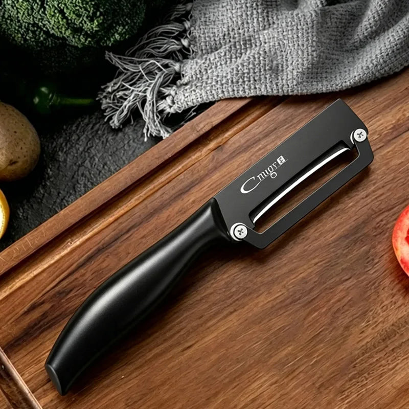Multi-Function Kitchen-Specific Peeler for Slicing Fruit and Vegetables Stainless Steel Kitchen Peeler with Steel Handle