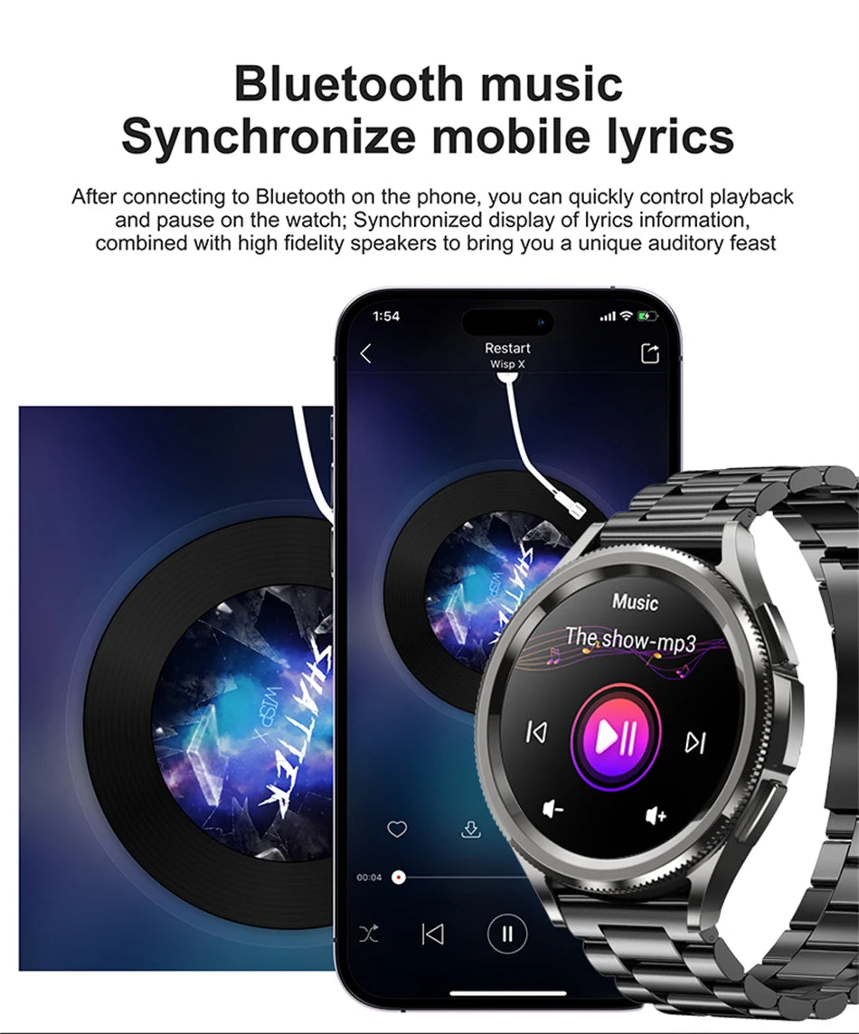 2025 New Watch 6 Smart Watch Men 1.46 inch GPS Sports Fitness Tracker Custom Dial Clock Heart Rate BT Calling SmartWatch Women