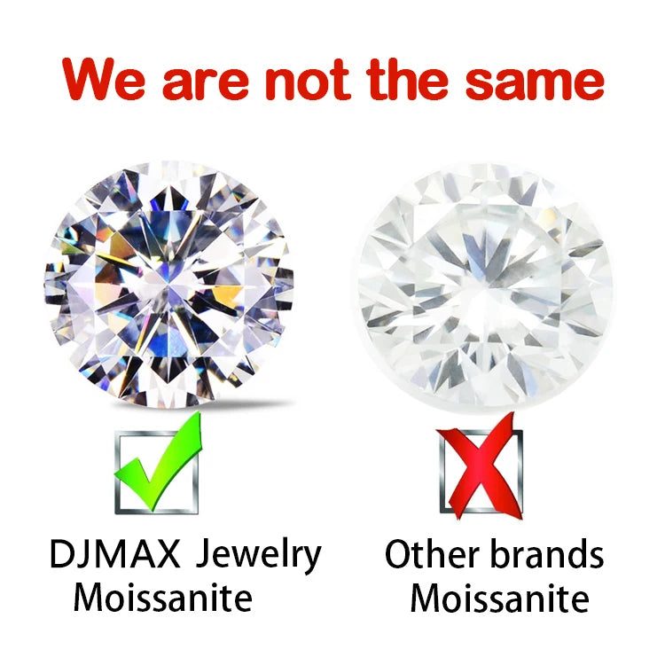 Premium 0.5-2ct Moissanite Diamond Stud Earrings for Women Orginal 925 Sterling Silver Screw Back Women Moissanite Earring 2026