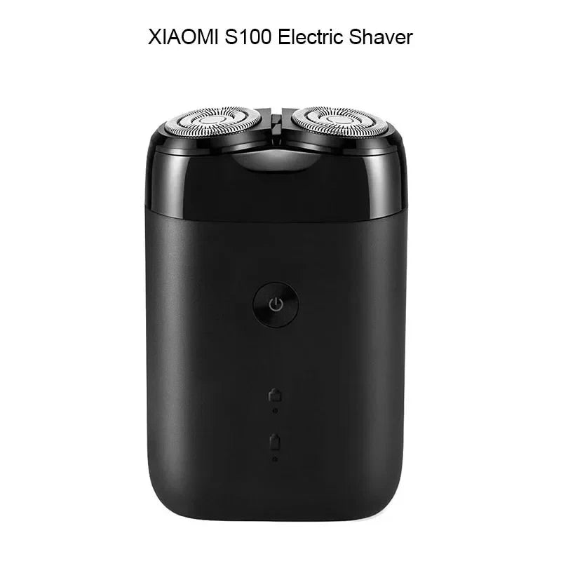 Xiaomi Mi S100 Electric Shaver IPX7 Waterproof 7200RPM Dual Floating Head Wet/Dry Shaving Type-C Fast Charge 90min USB Razor