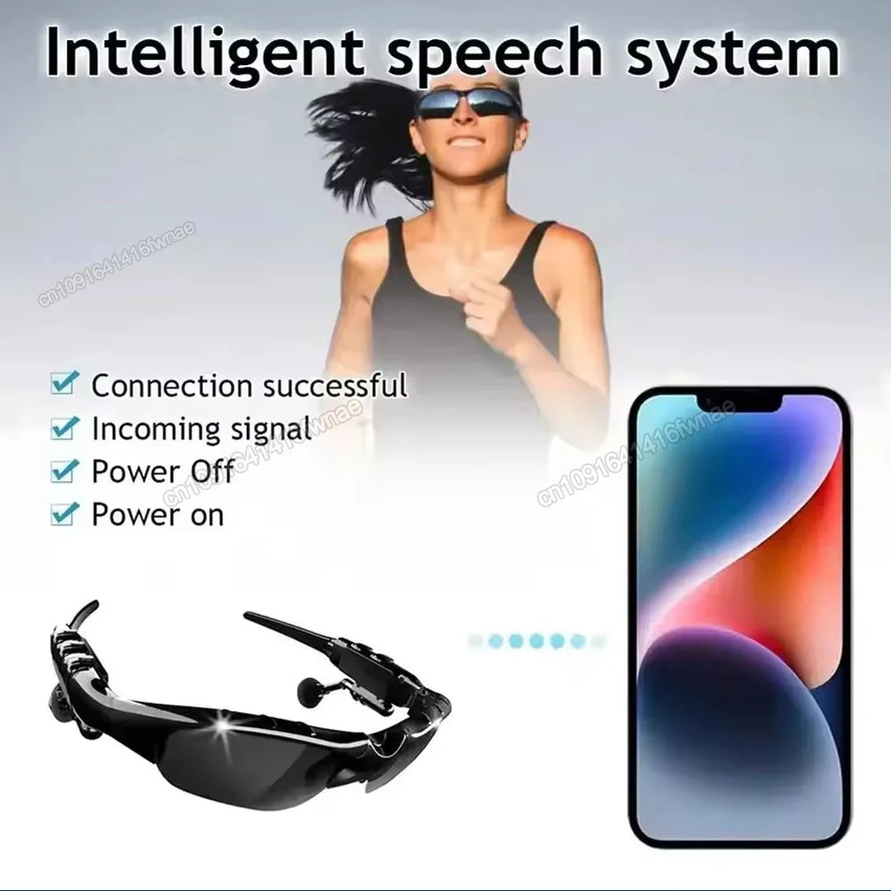 5.0 Smart Bluetooth Audio Glasses Outdoor Sports Cycling Surround Sound Headphones Listen To Music Call Polarized Sunglasses