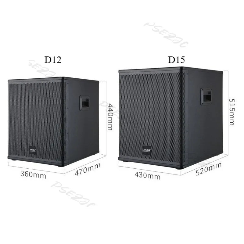 Bar KTV Single 12 Inch Single 15 Inch High-power Subwoofer Passive Speaker PVC Home Theater Subwoofer