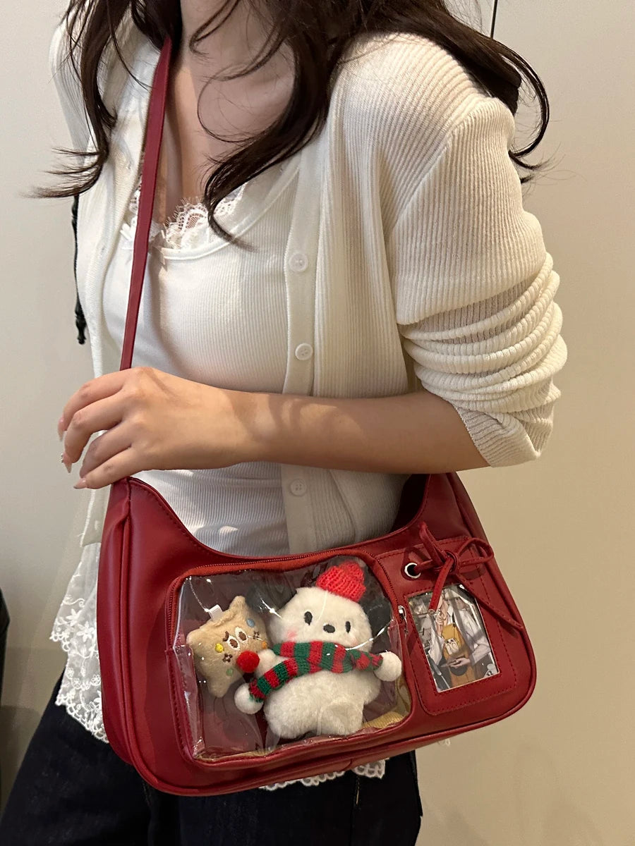 Design Sensation Single Shoulder Slant Crossbody Bag Basic Model Grain Bag Pain Bag for Girls Soft Synthetic Leather Sq...