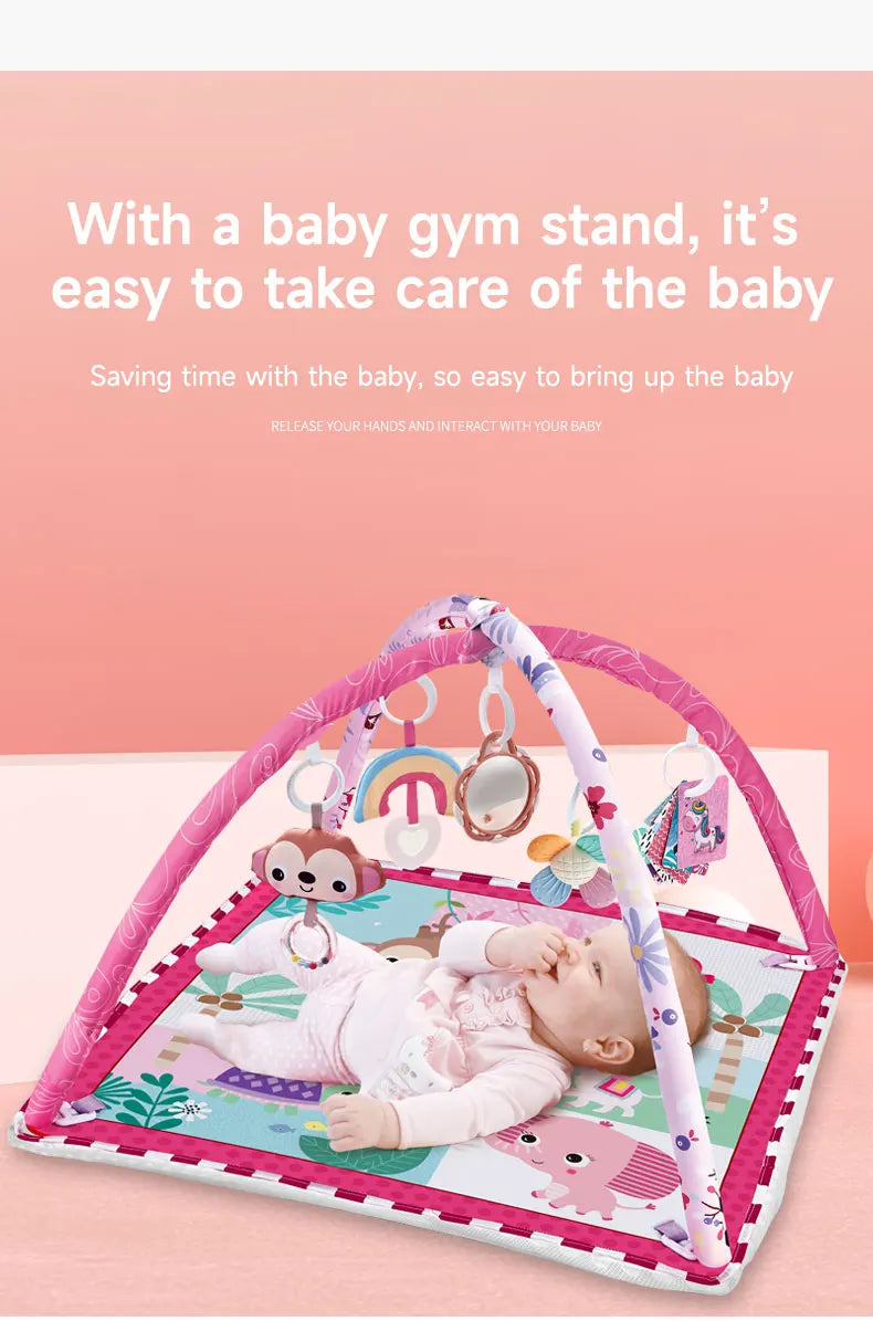 Baby Enlightenment Game Mat Crawling Blanket Early Education Activity Gym Toy Multifunctional Fence Pad Sports Fitness Frame Toy