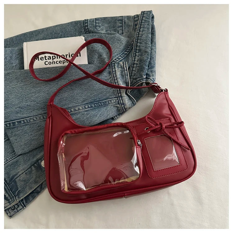 Design Sensation Single Shoulder Slant Crossbody Bag Basic Model Grain Bag Pain Bag for Girls Soft Synthetic Leather Sq...