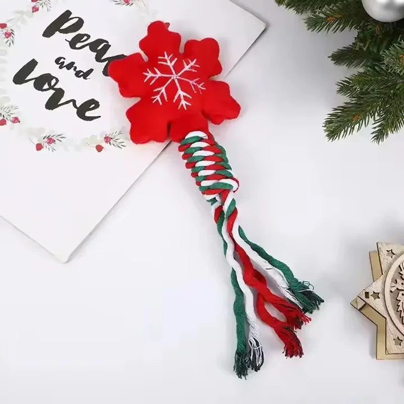 Cotton Double Knot Dog Rope Toy Chew Toy Teething Stick For Puppy Small Medium Dogs Interactive Self Entertaining Pet Play Toy