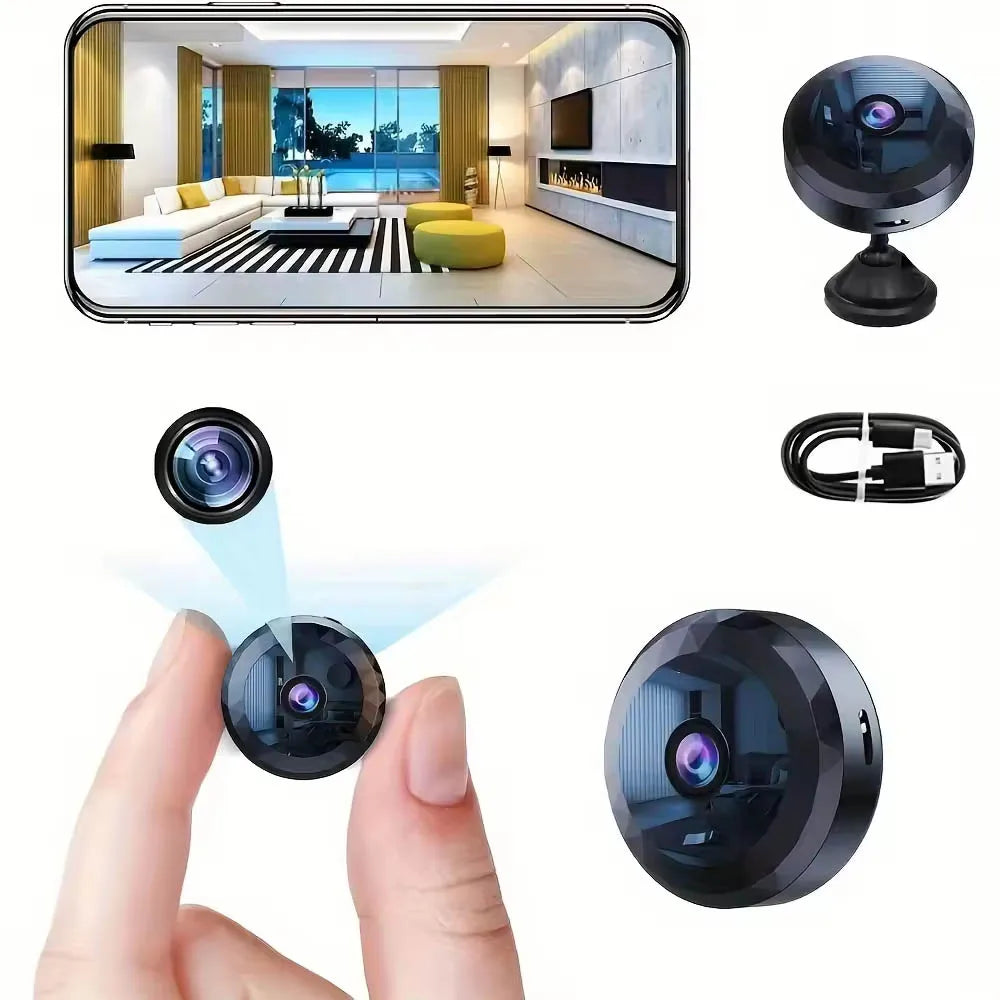 Baby Monitor 1080P HD Mini WiFi Camera Indoor Safety Security Surveillance Camcorder IP Cam Audio Video Recorder