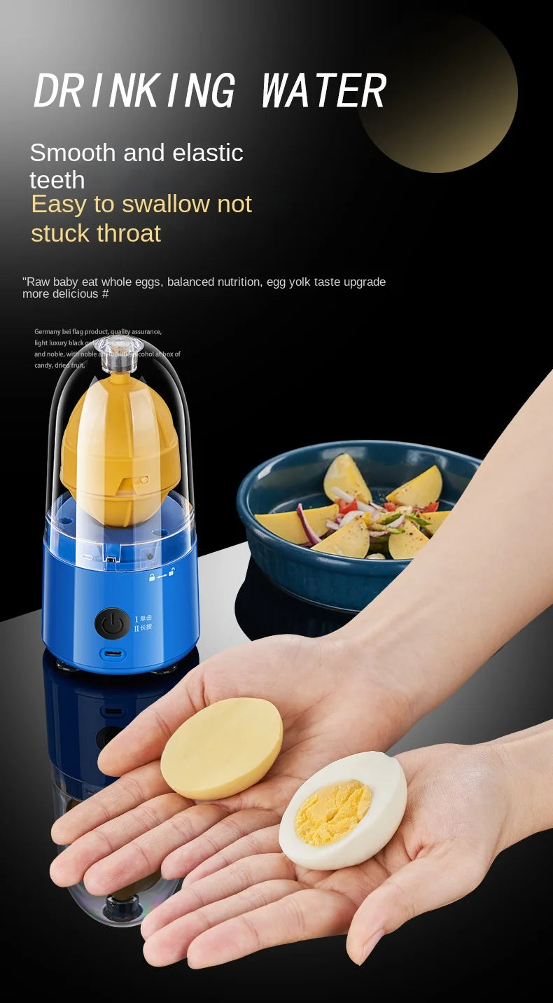 1pc Fully automatic wireless egg yolk and egg white mixer, rechargeable baby food with balanced nutrition, kitchen cooking tools