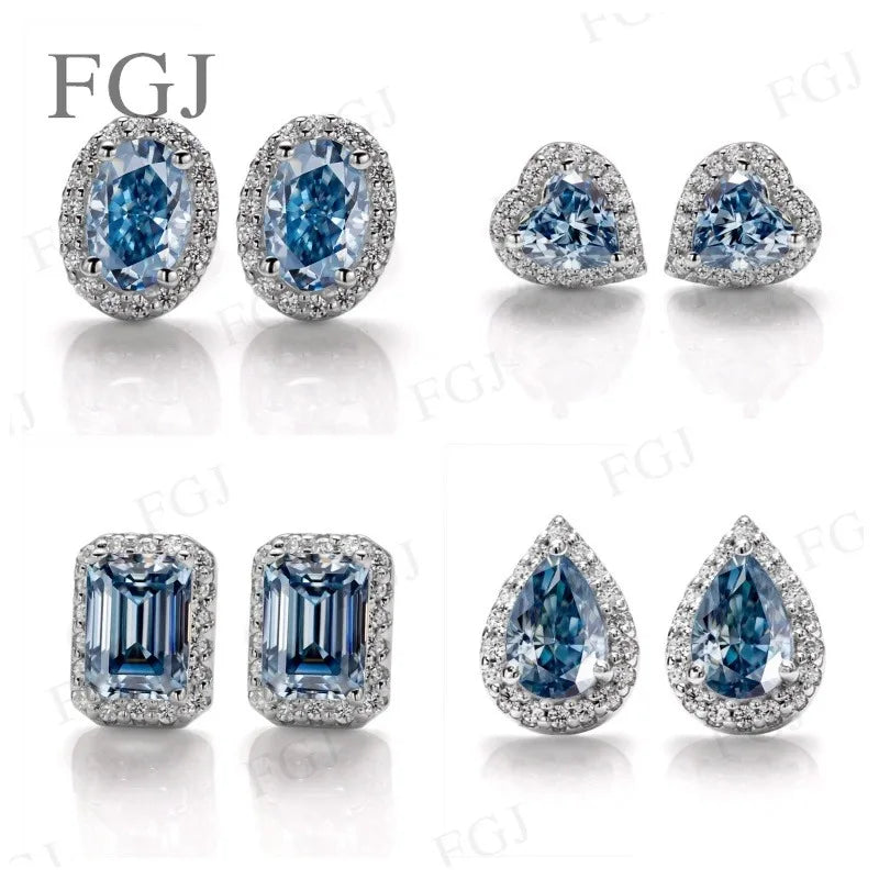 100% Real Moissanite Tennis Necklace for Woman Men Wedding Jewelry With GRA 925 Sterling Silver Plated 18K White Gold Necklace