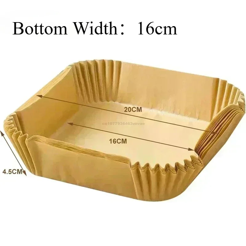 Disposable Baking Paper Hot Air Fryer Paper Airfryer Cooking Baking Reusable Oven Food Waxed Paper Foil Kitchen Tools