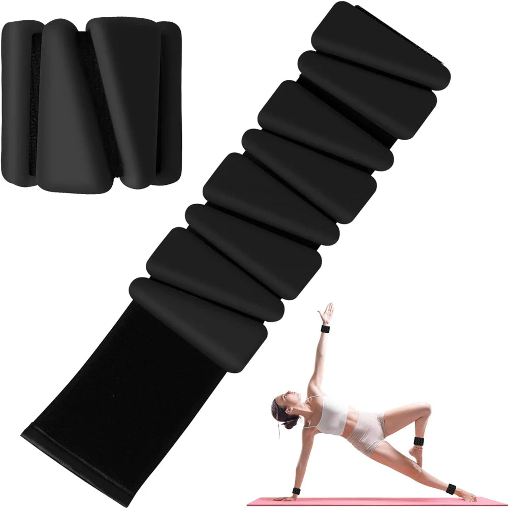 1Pair Ankle Weights for Women,2 lbs/4 lbs Adjustable Wrist Arm Weights for Women & Men Yoga Training Walking Jogging Aerobics