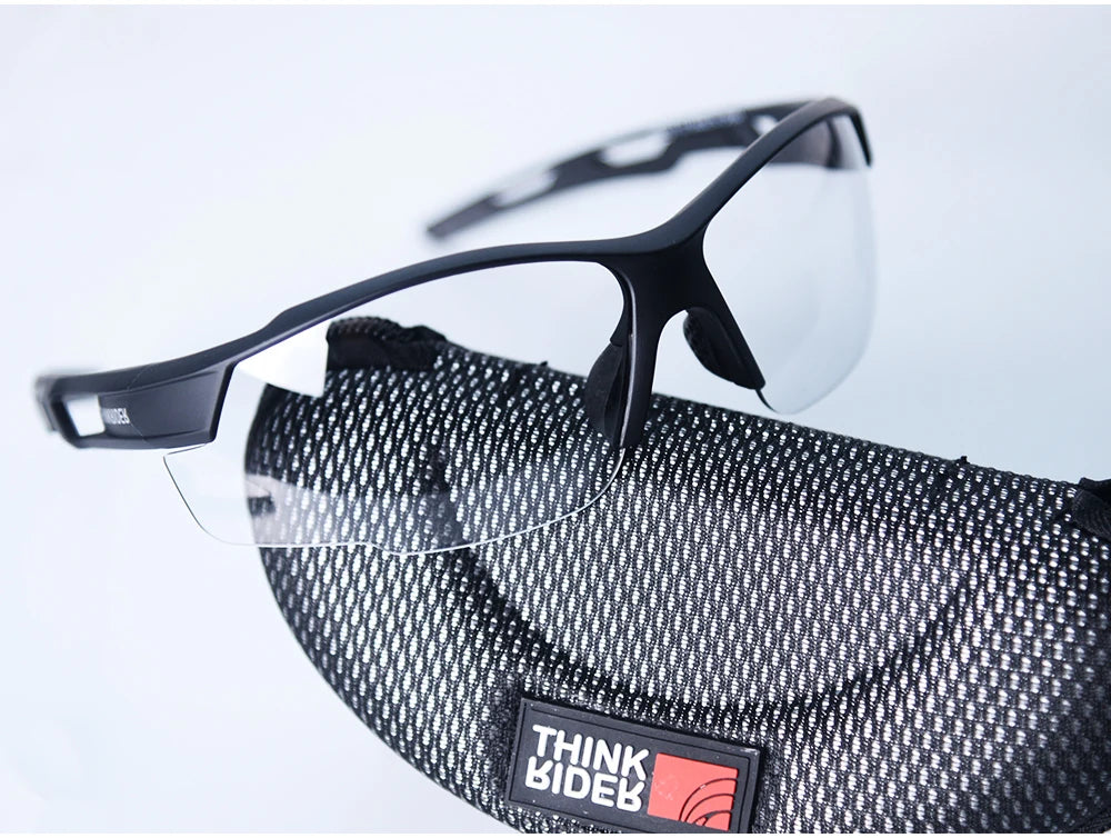 ThinkRider Bike Photochromic Cycling Glasses Bicycle Glasses Sports Men's Sunglasses MTB Road Cycling Eyewear Protection Goggles