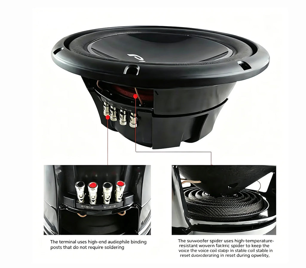 Pioneer TS-W309D4 12" Car Subwoofer 1400W Peak 400W RMS Dual 4 Ohm Voice Coil Powerful Bass Car Audio Speaker