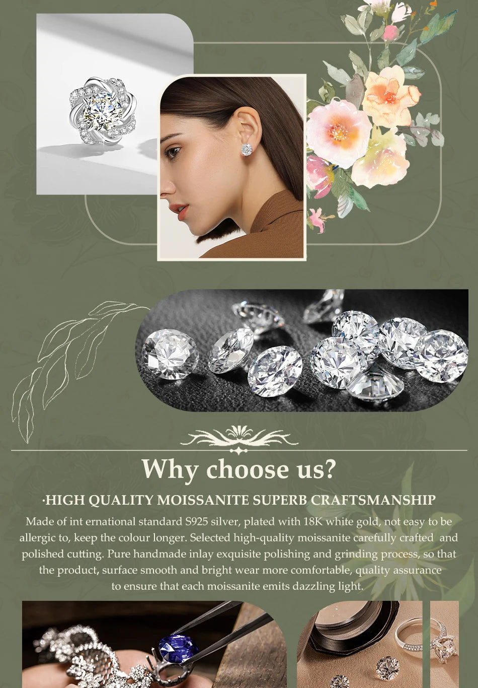 14K Gold Certified Oval Cut Moissanite Ring for Women Lab Created Diamond Engagement Wedding Yuan Bao Ring Jewelry Classic