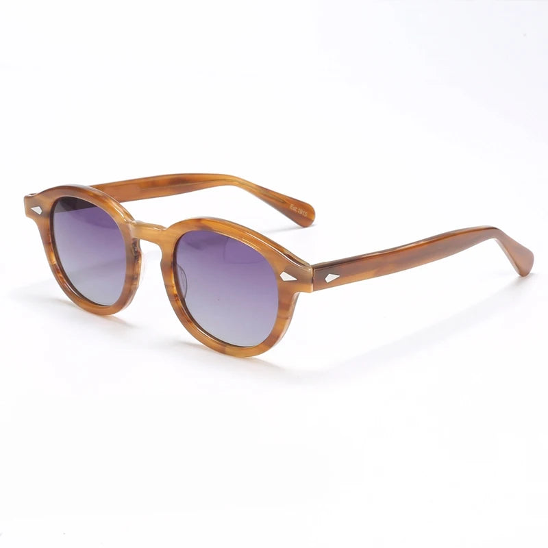 Polarized Sunglasses Men Brand Johnny Depp Sun Glasses Lens Woman Luxury Vintage Acetate Driver's Shade