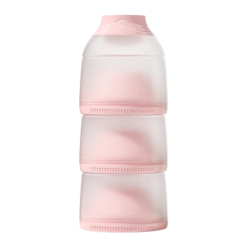 Oberni Baby Food Milk Powder Box Mini Portable Travel Bpa Free Round Shape Formula For Boy and Girl Kid