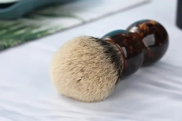 YAQI Caramel 26MM Two Band Badger Hair Men Wet Shaving Brush Shaving Brush For Men Shaving Foam Brush