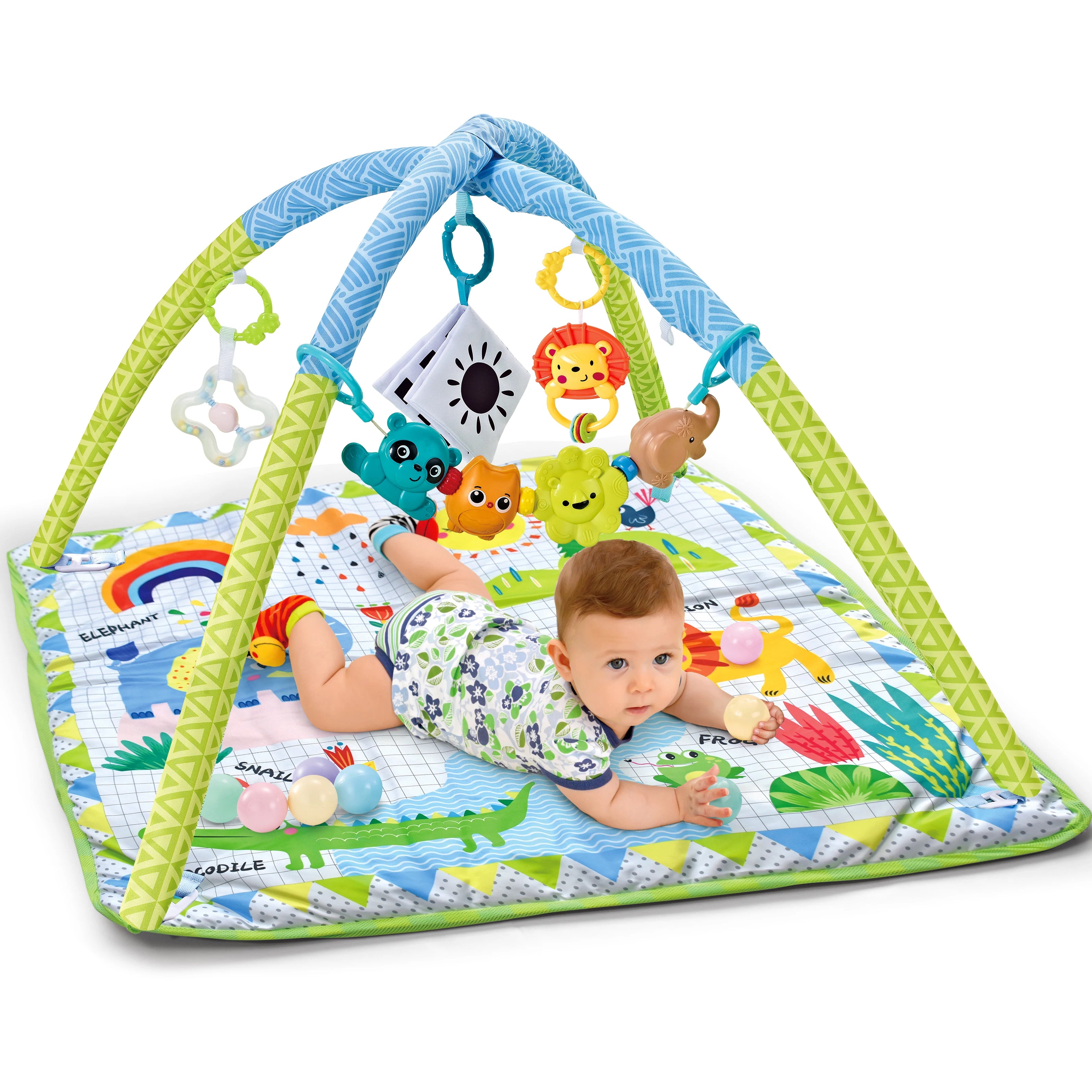 Baby Educational Fitness Frame For Children Crawling Game Blanket Infant Multi-function Detachable Toys Fence Crawling Blanket